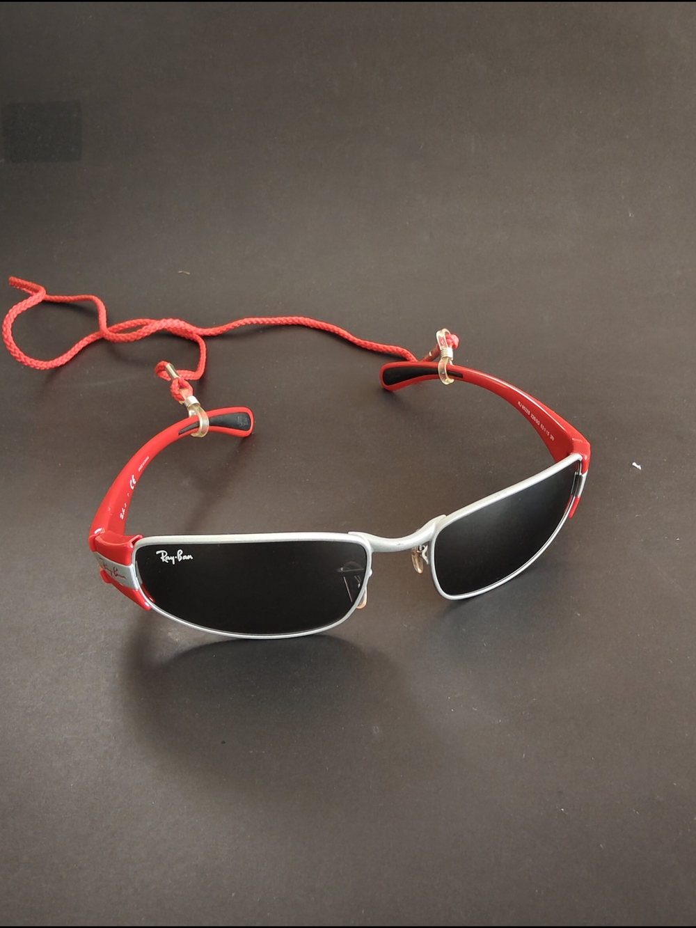 Ray-Ban Junior Sunglasses RJ9522S for Kids, Red and Silver